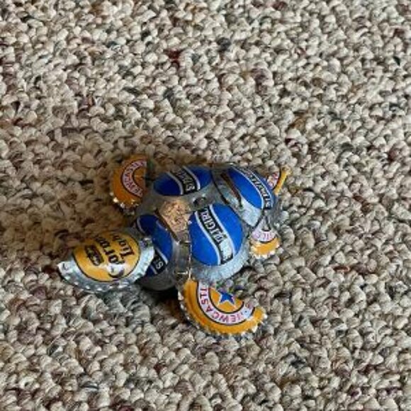 Small Turtle Made with Beer Bottle Tops - Picture 3 of 4